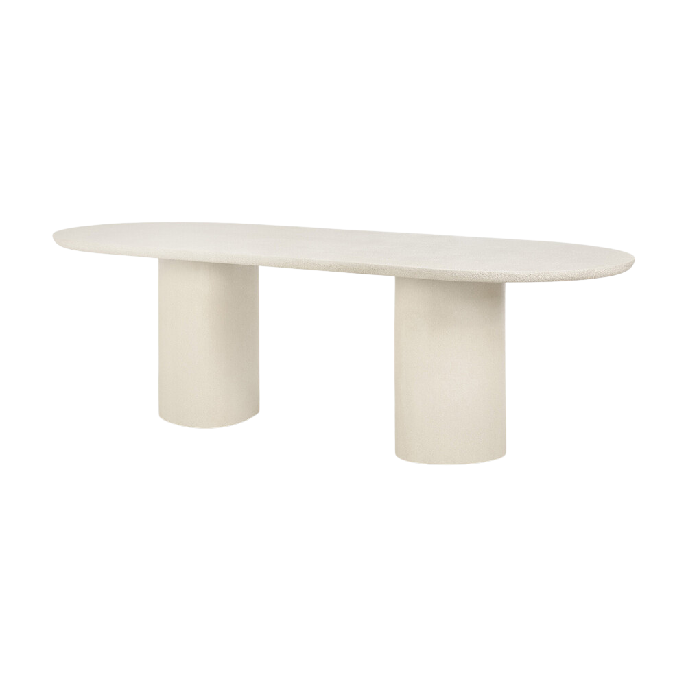 The Elements Oblong Dining Table by Ethnicraft from an angle.