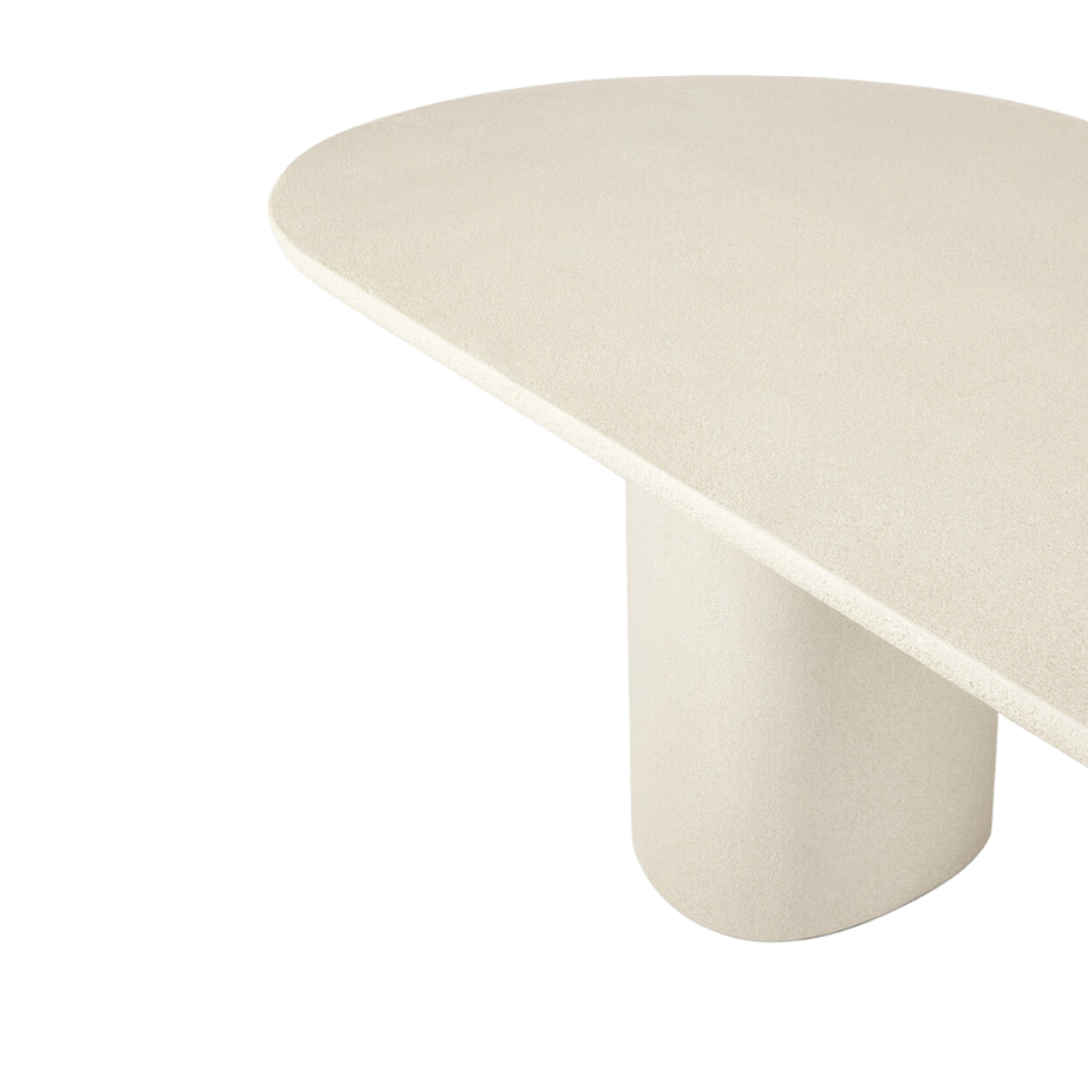 The Elements Oblong Dining Table by Ethnicraft detailed image of the table top.