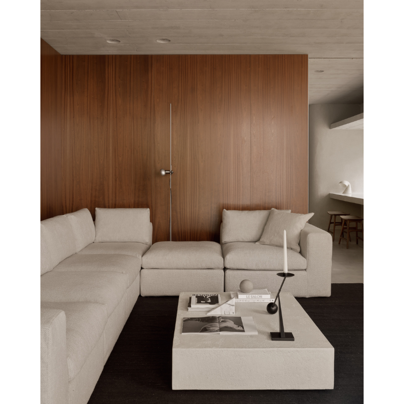 The Elements Rectangular Coffee Table from Ethnicraft in a living room.