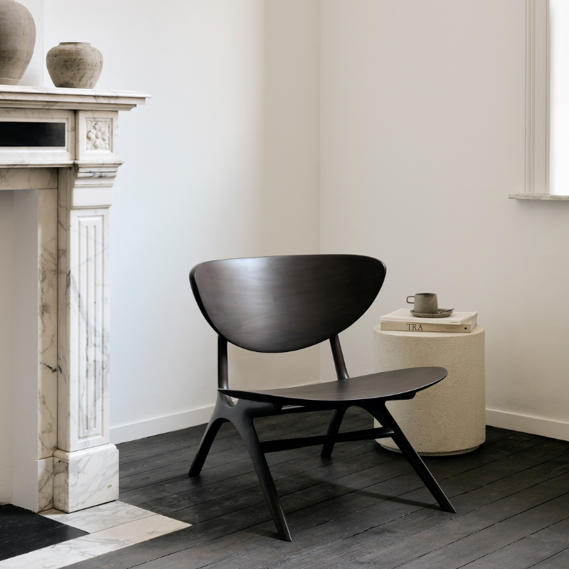 The Elements Side Table from Ethnicraft in a living room.