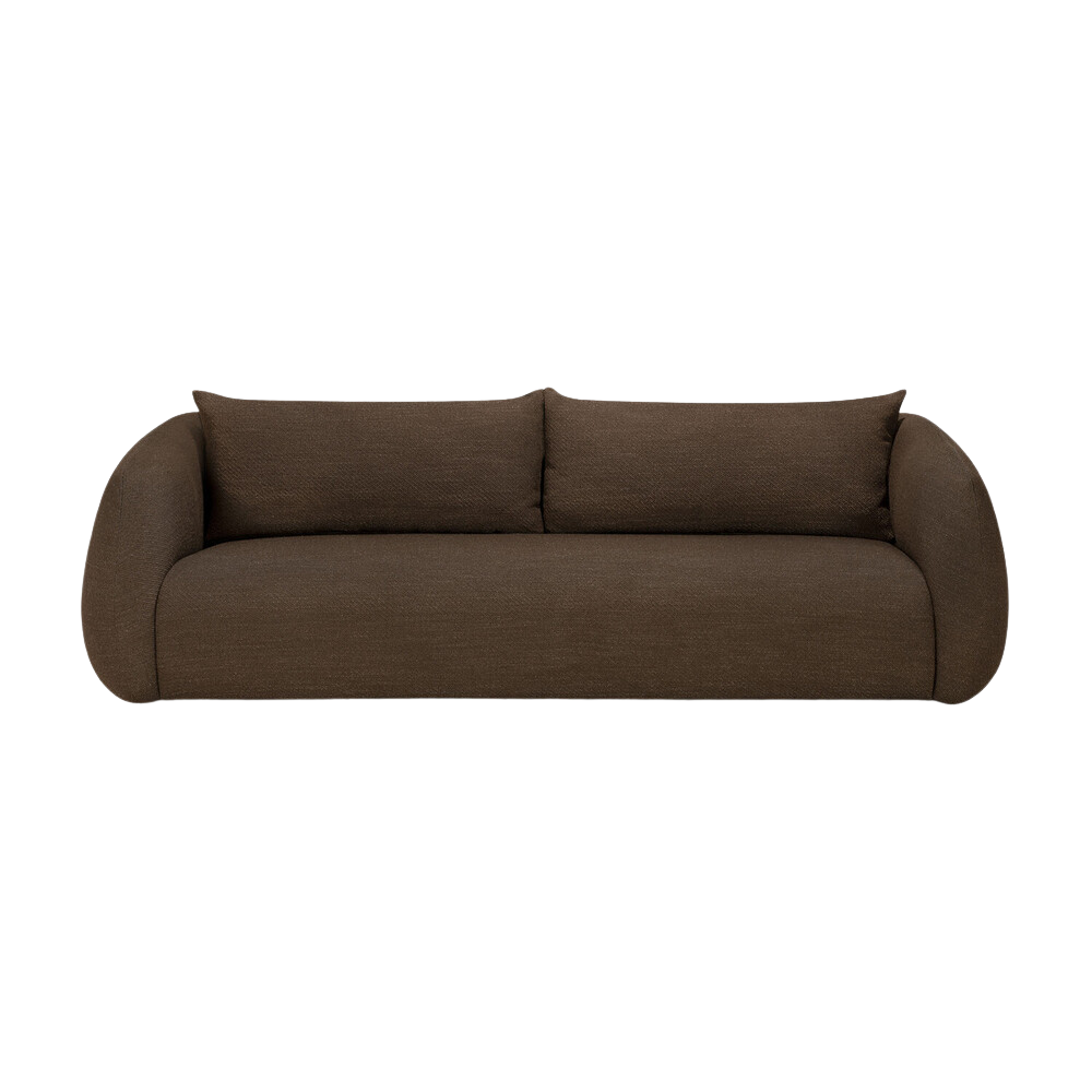 The Figur Sofa by Ethnicraft 3-seater in Chocolate.