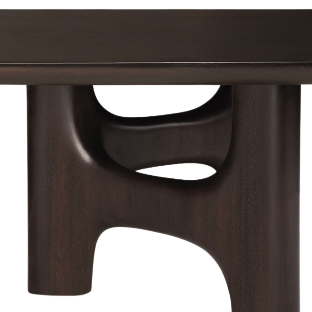 The Flow Coffee Table from Ethnicraft in detail.