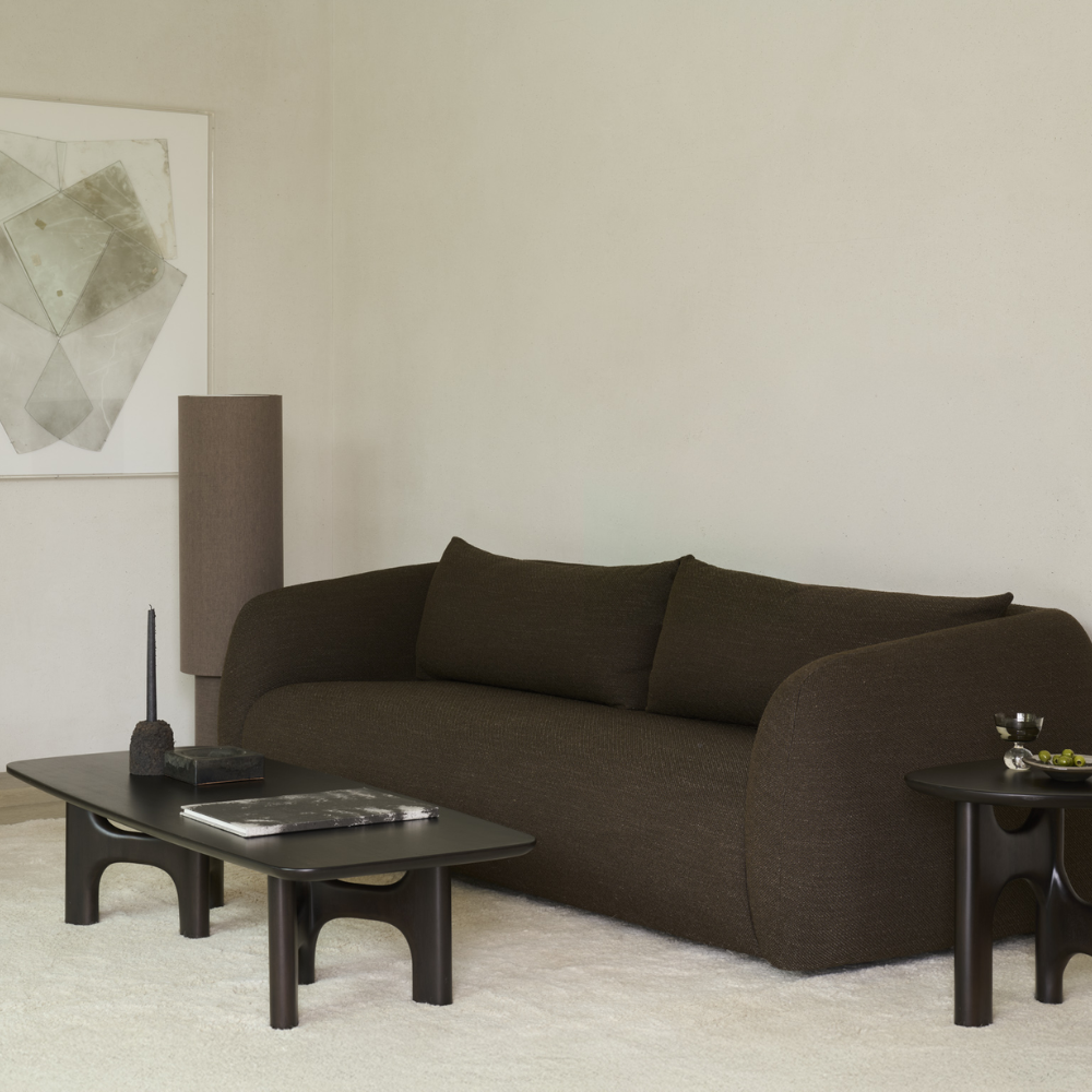 The Flow Coffee Table from Ethnicraft in a living room.