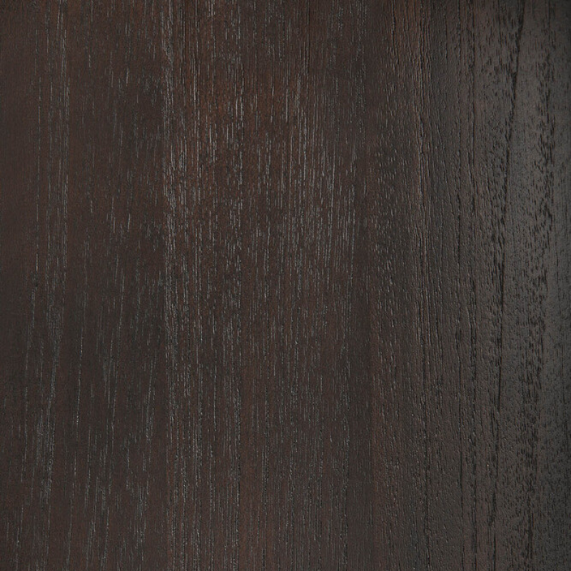 The Geometric Rack from Ethnicraft in dark brown teak wood.