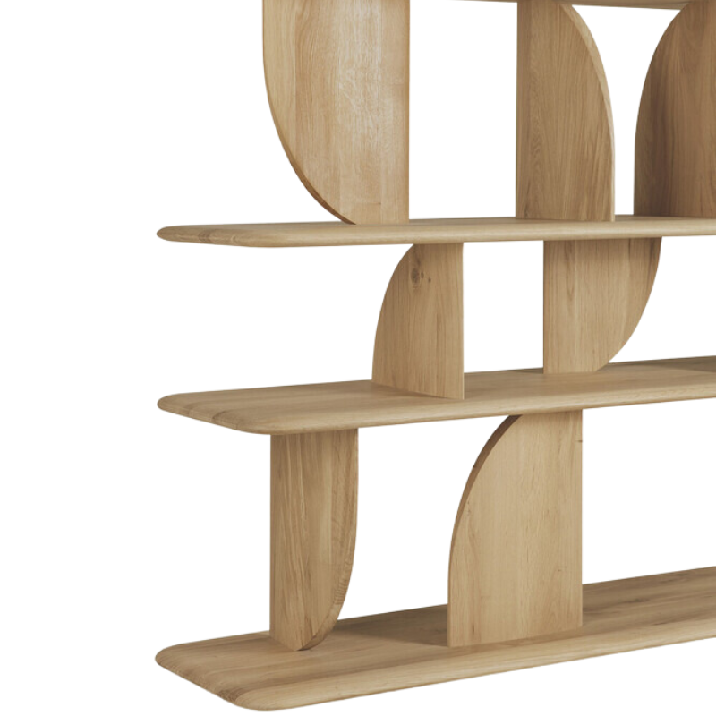 The Geometric Rack from Ethnicraft in oak base.