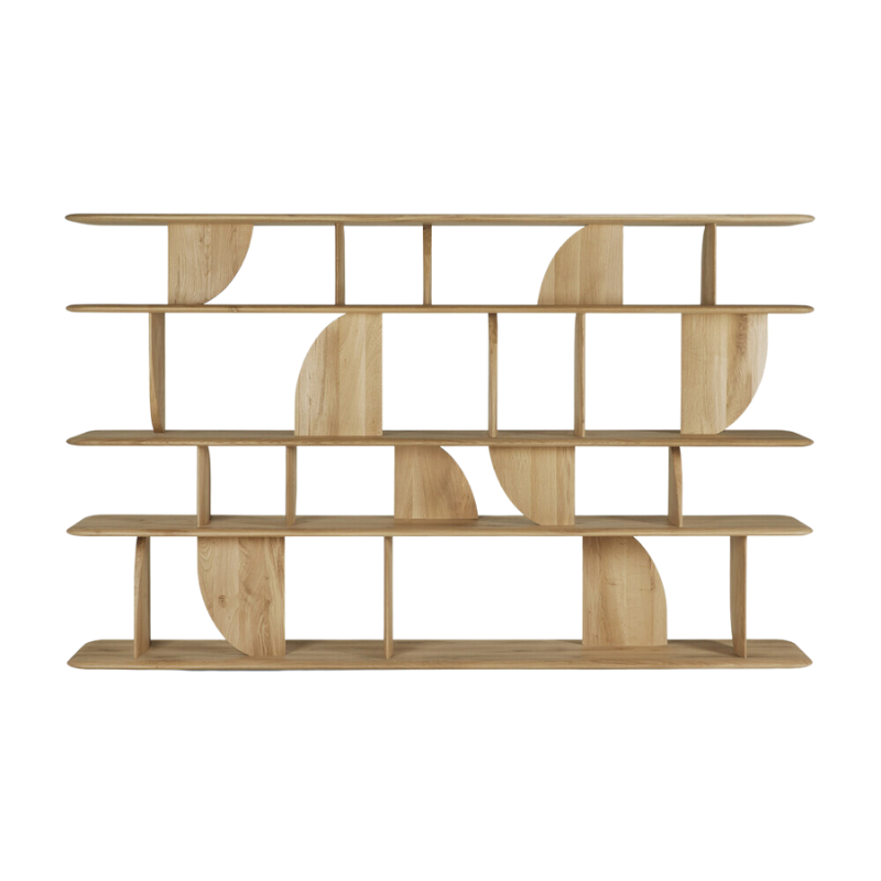 The Geometric Rack from Ethnicraft in oak flipped.