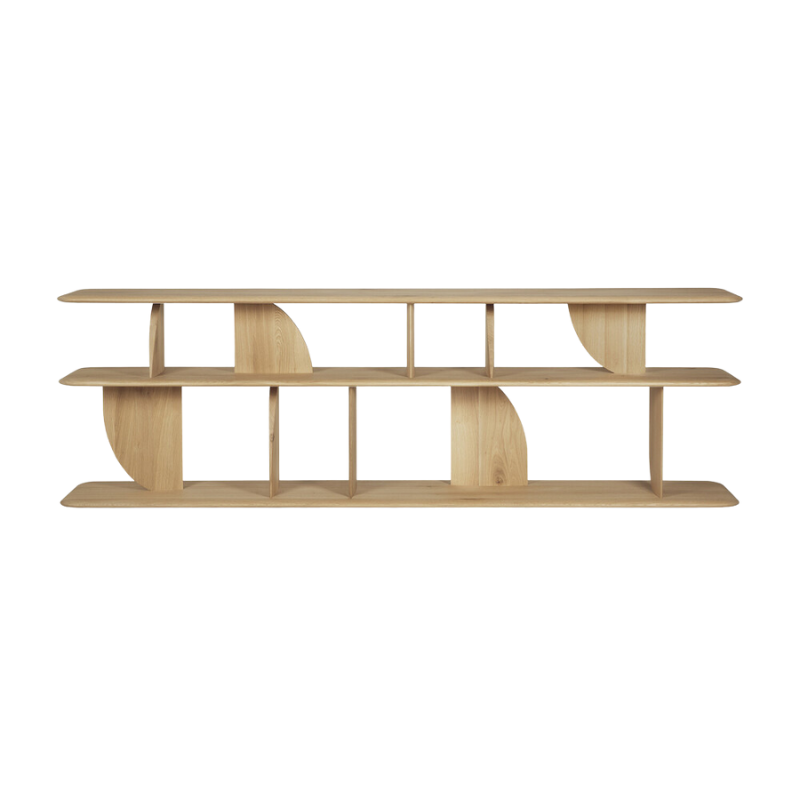 The Geometric Sofa Console from Ethnicraft in oak.