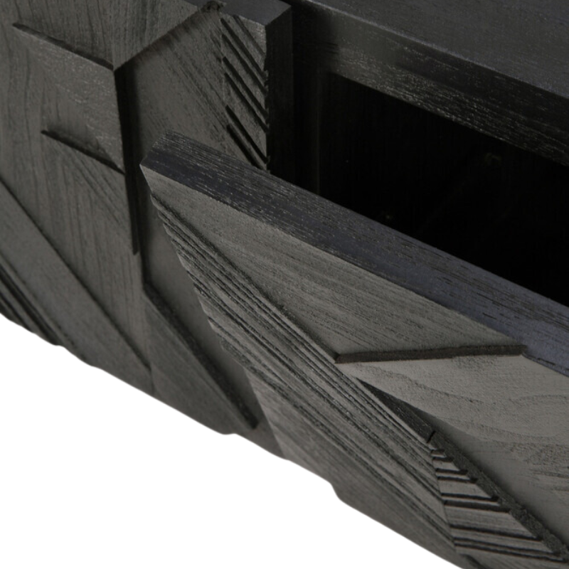 The Graphic TV Cupboard from Ethnicraft door detail.