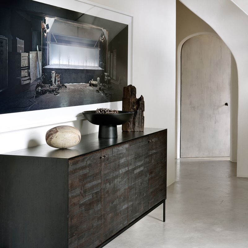 The Grooves Sideboard from Ethnicraft in a living space.