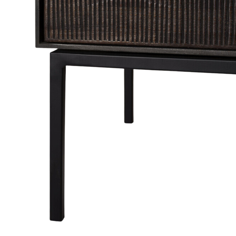 The Grooves TV Cupboard from Ethnicraft base.