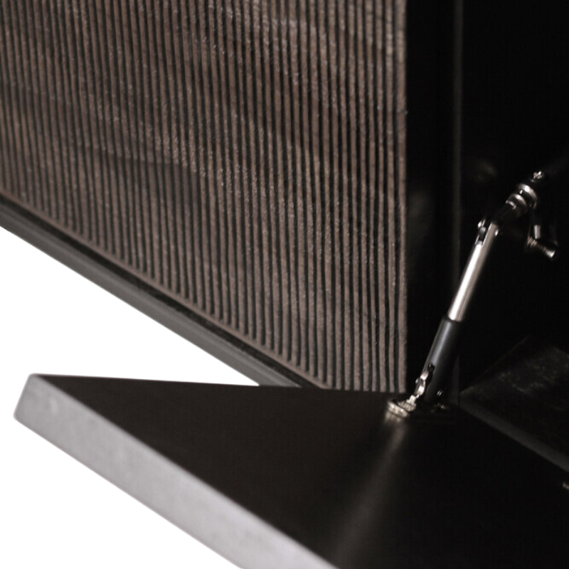 The Grooves TV Cupboard from Ethnicraft flip down door.