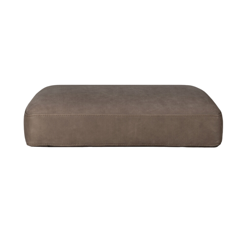 The Jack Footstool Cushion from Ethnicraft terra nubuck leather cushion.