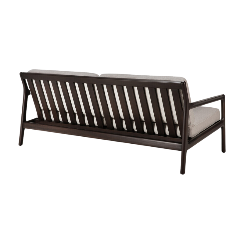 The Jack Sofa by Ethnicraft with Ivory Cushion from the back.