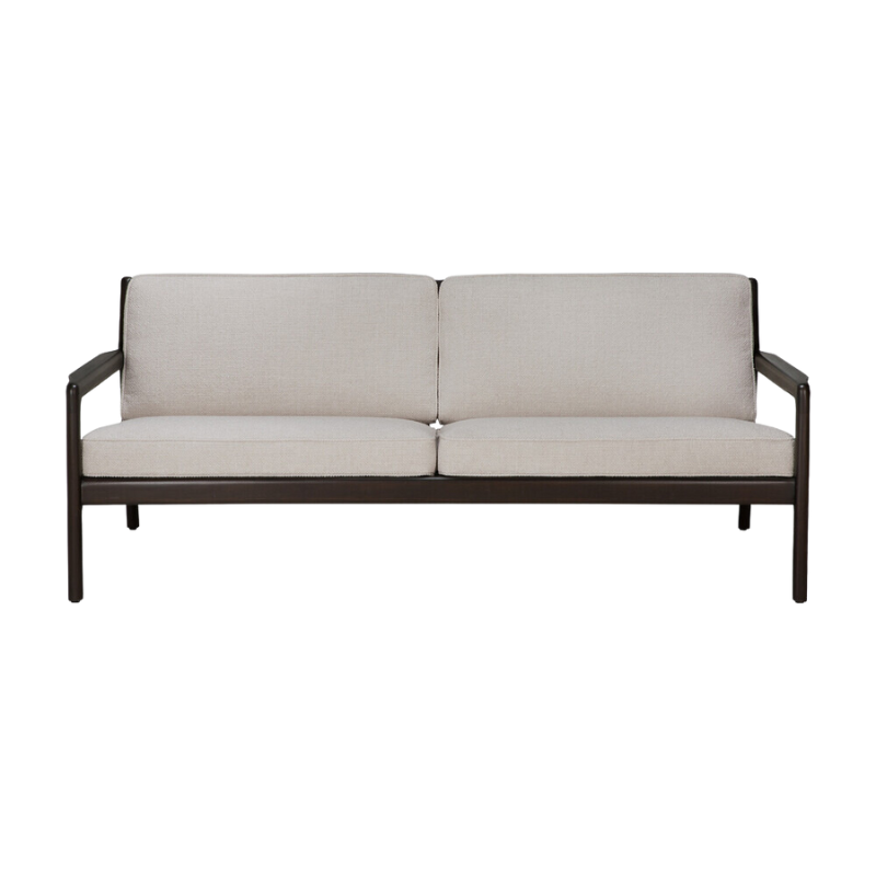 The Jack Sofa by Ethnicraft with Ivory Cushion.