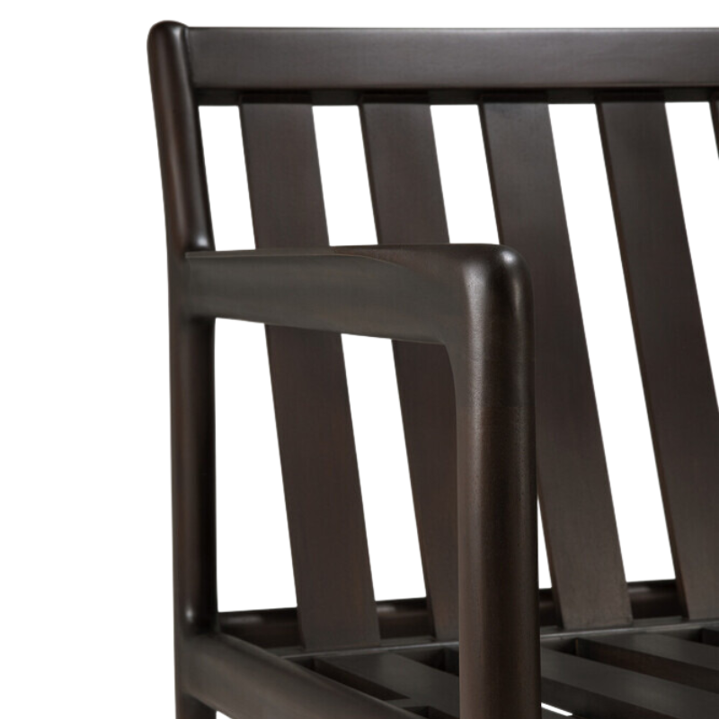 The Jack Sofa by Ethnicraft without a cushion arm rest.