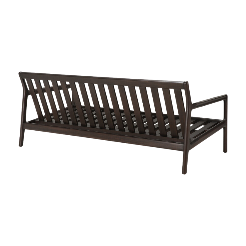 The Jack Sofa by Ethnicraft without a cushion from the back.