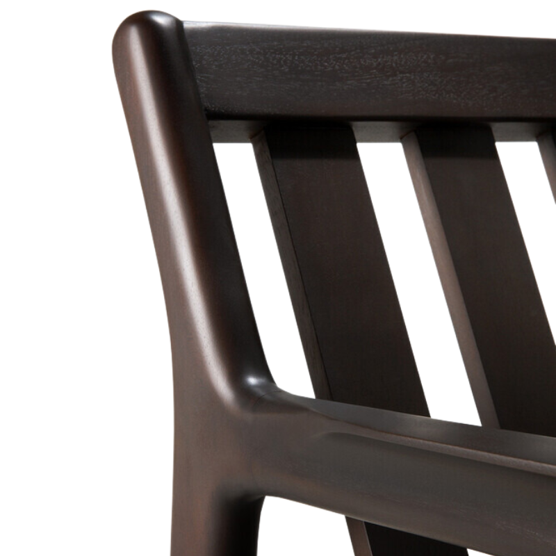 The Jack Sofa by Ethnicraft without a cushion in detail.