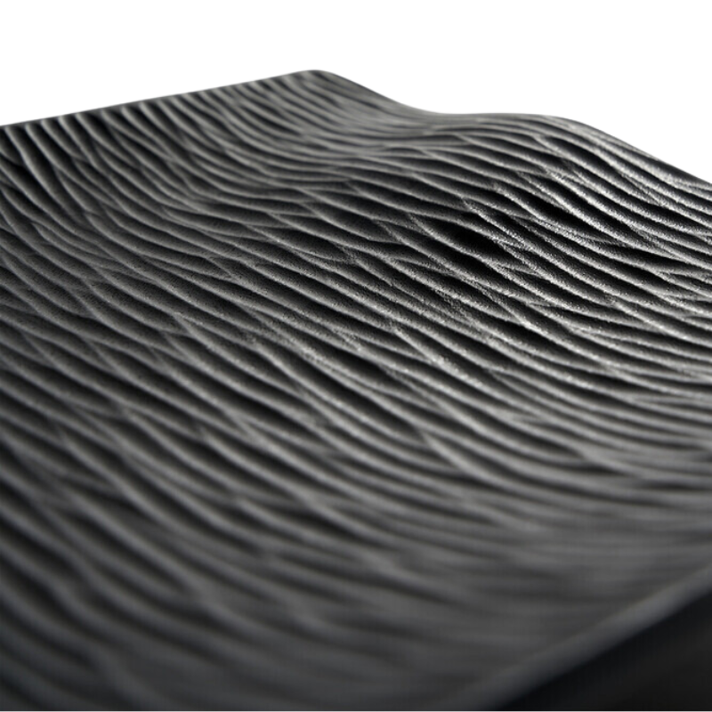 The Japan Board from Ethnicraft in a close up of the solid mahogany texture.