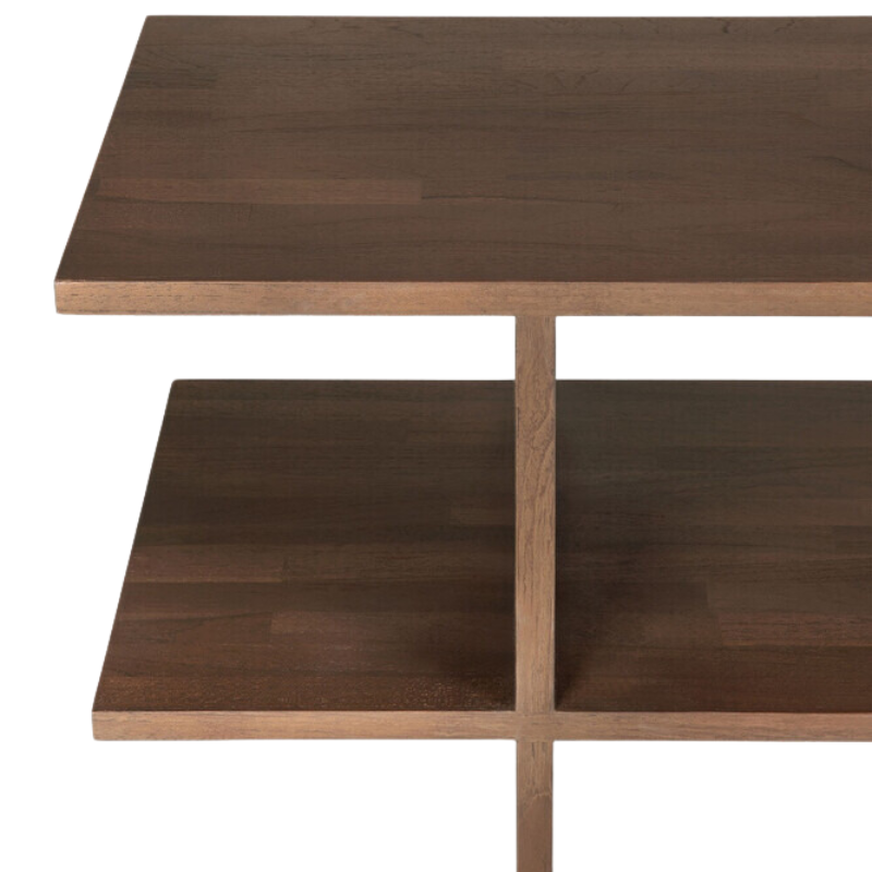 The Kabuki Side Table from Ethnicraft in a close up.