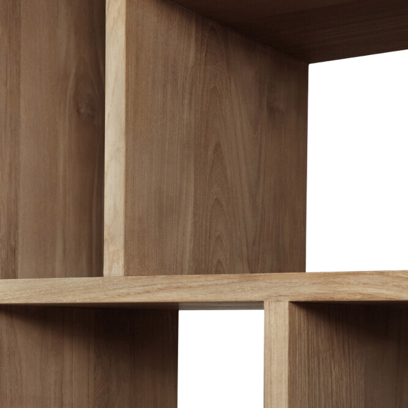 The M Rack from Ethnicraft large size in teak shelving.