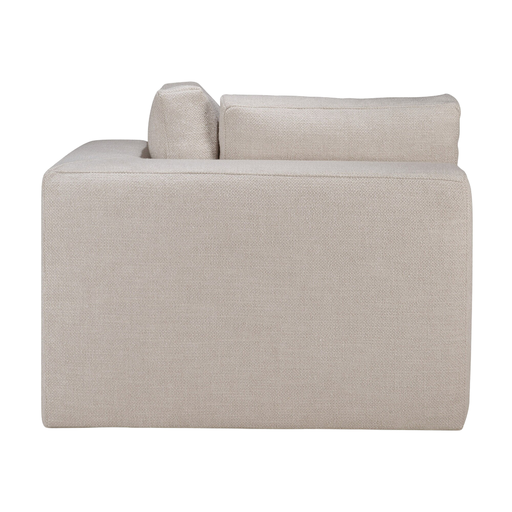 The Mellow Corner Ivory from Ethnicraft showing details of the backrest.