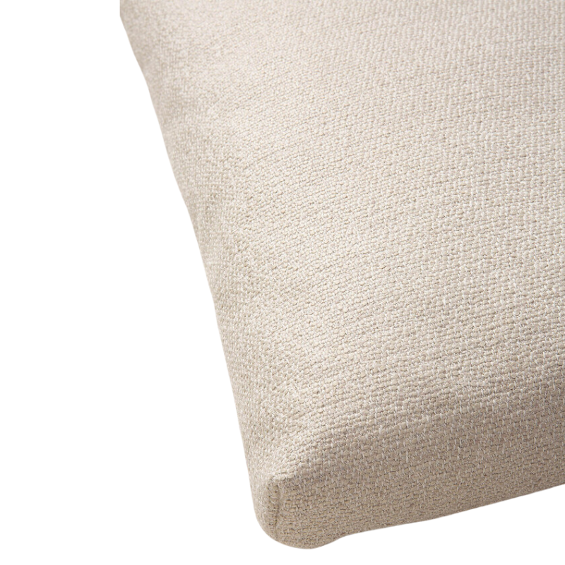 The Mellow Cushion from Ethnicraft in off white close up.