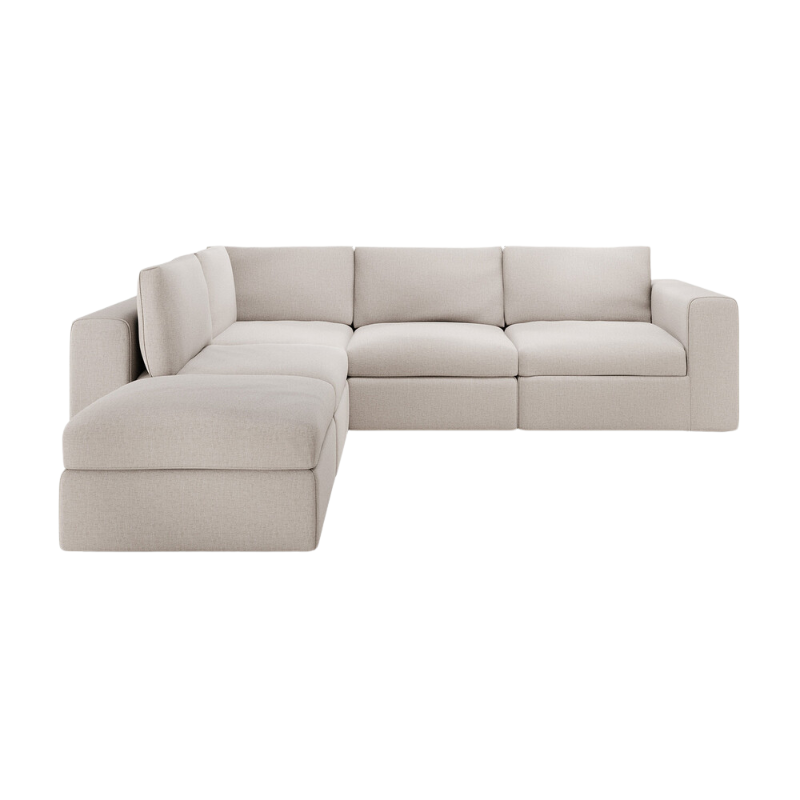The Mellow Sofa Set, Square 2-3 Ivory Left from Ethnicraft.