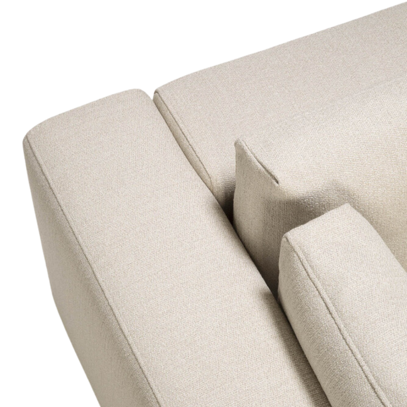 The Mellow Sofa Set, Square 2-3 Off White from Ethnicraft with a close-up from the top angle.