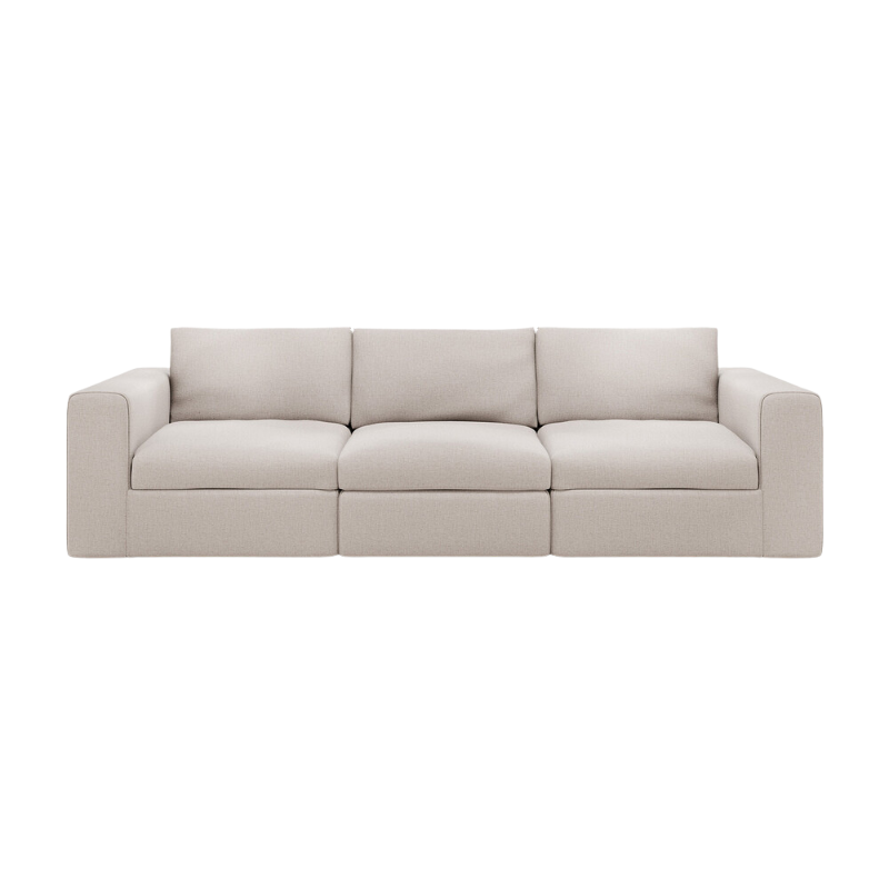 The Mellow Sofa Set Three Seater Ivory from Ethnicraft.