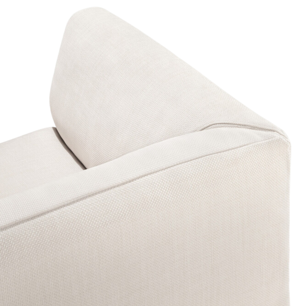 The Monocle Outdoor Modular Sofa Left from Ethnicraft with a top angle.