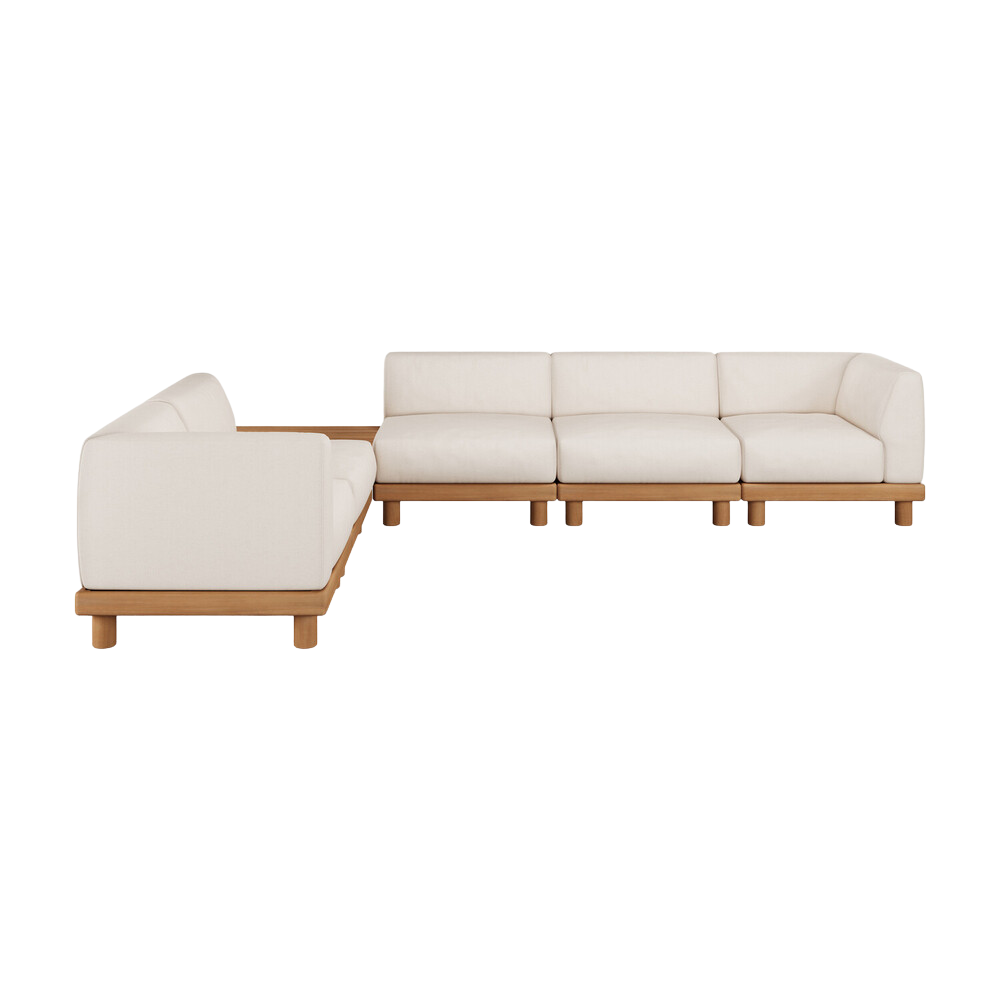 The Monocle Outdoor Modular Sofa Set II Left from Ethnicraft.