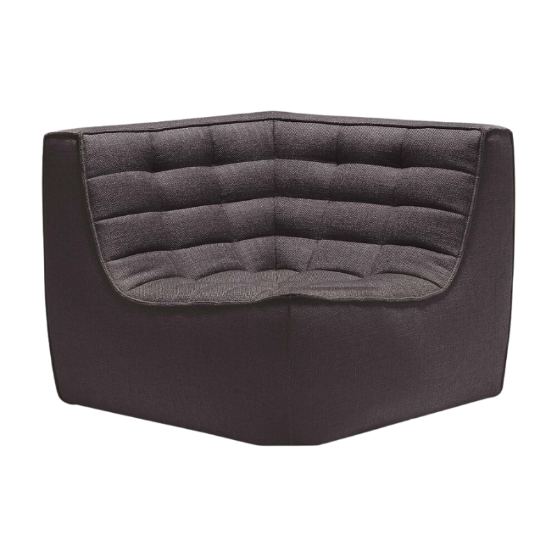 The N701 Corner Unit from Ethnicraft with dark grey standard fabric.
