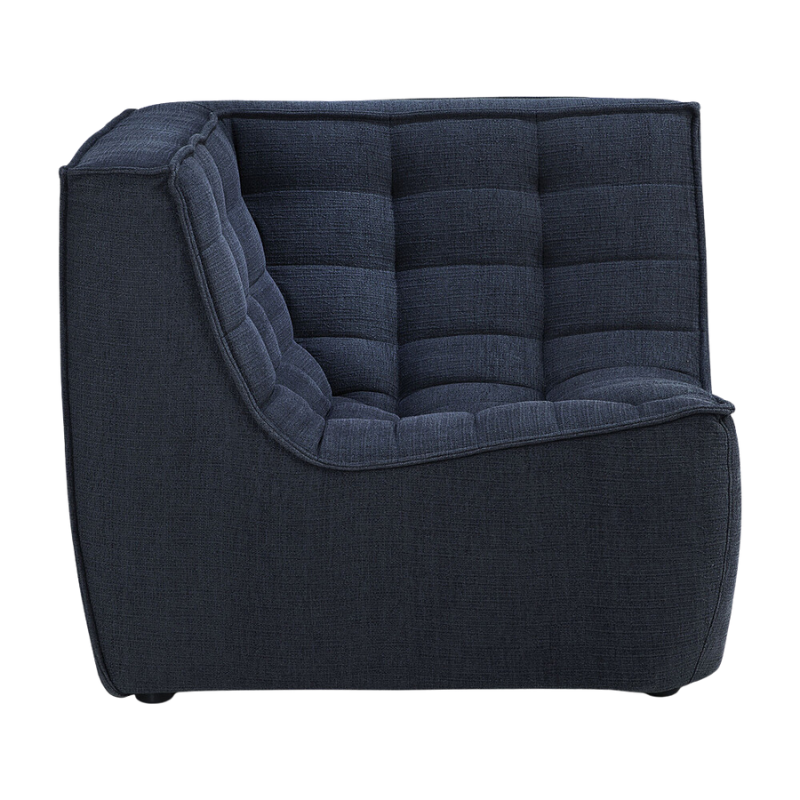 The N701 Corner Unit from Ethnicraft with graphite eco fabric from the alternate side.