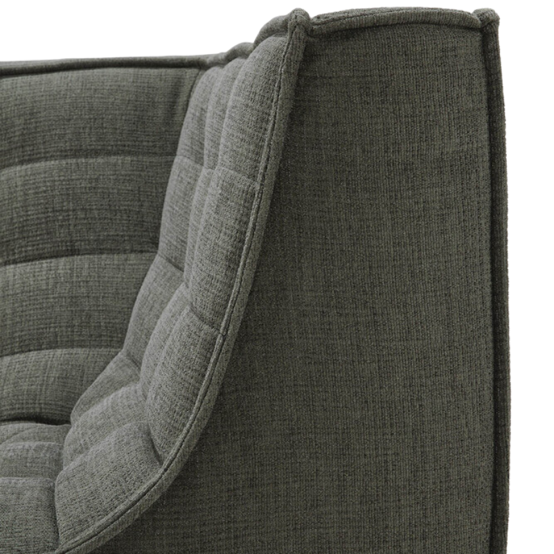 The N701 Corner Unit from Ethnicraft with moss eco fabric backrest.