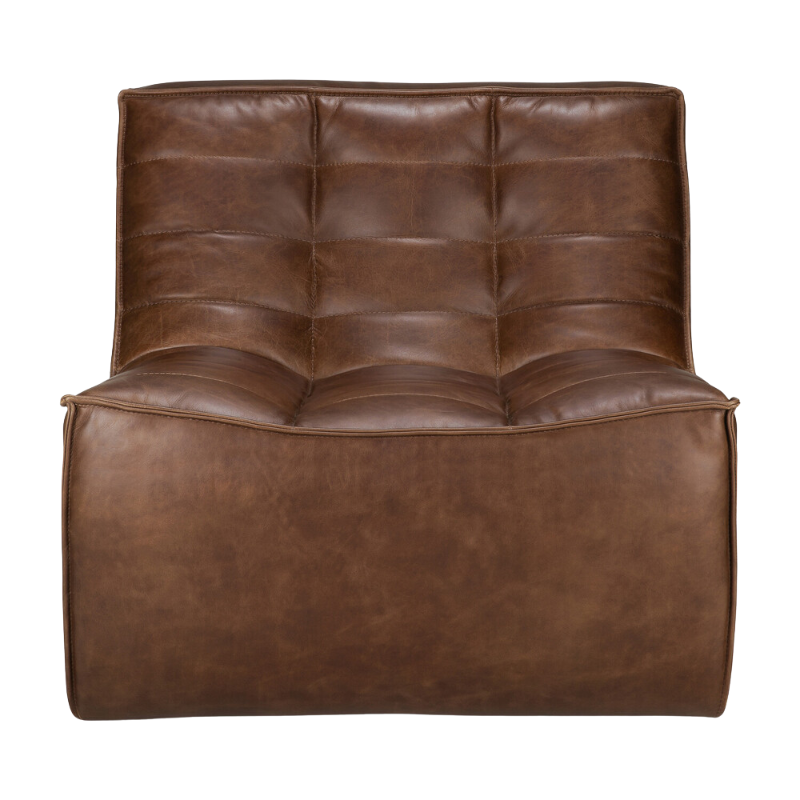 The N701 Leather One Seater Chestnut from Ethnicraft.