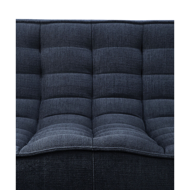 The N701 Modular Sectional Sofa, Square 1-2 from Ethnicraft in graphite eco fabric focusing on the upholstery.