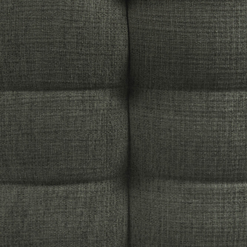 The N701 Modular Sofa from Ethnicraft with moss eco fabric showing the upholstery close up.