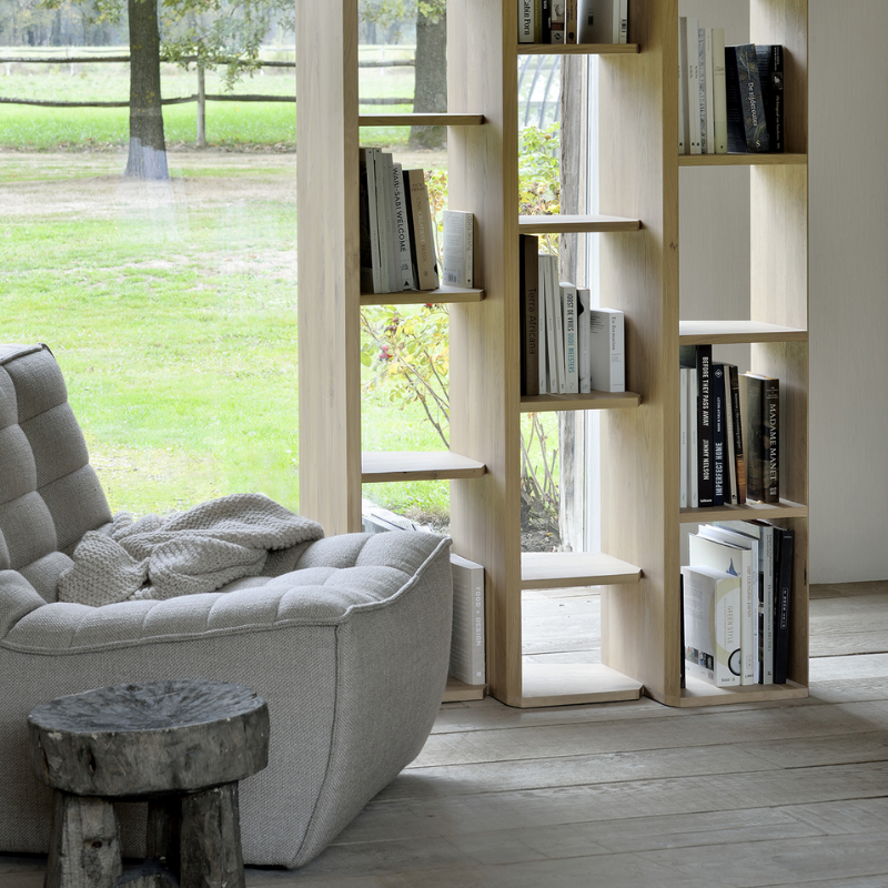 The N701 One Seater from Ethnicraft with beige standard fabric in a living space.