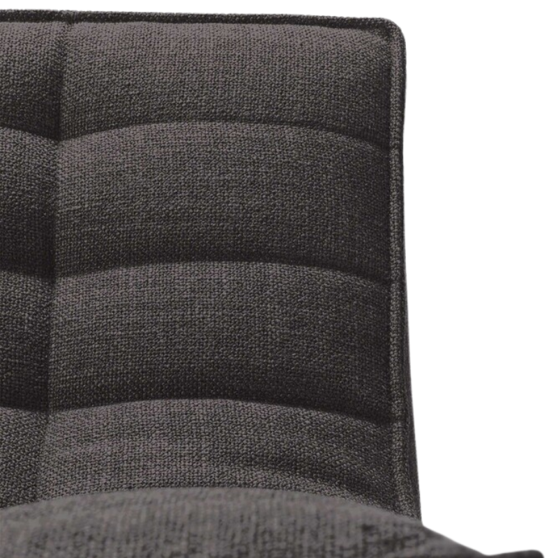 The N701 One Seater from Ethnicraft with dark grey standard fabric backrest.