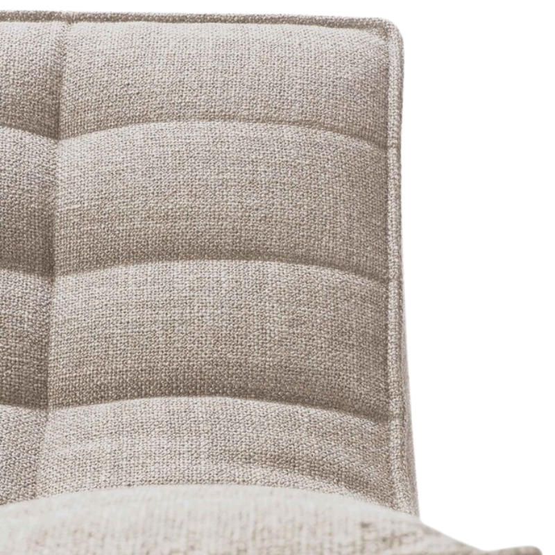 The N701 Two Seater Sofa from Ethnicraft with beige standard fabric backrest.