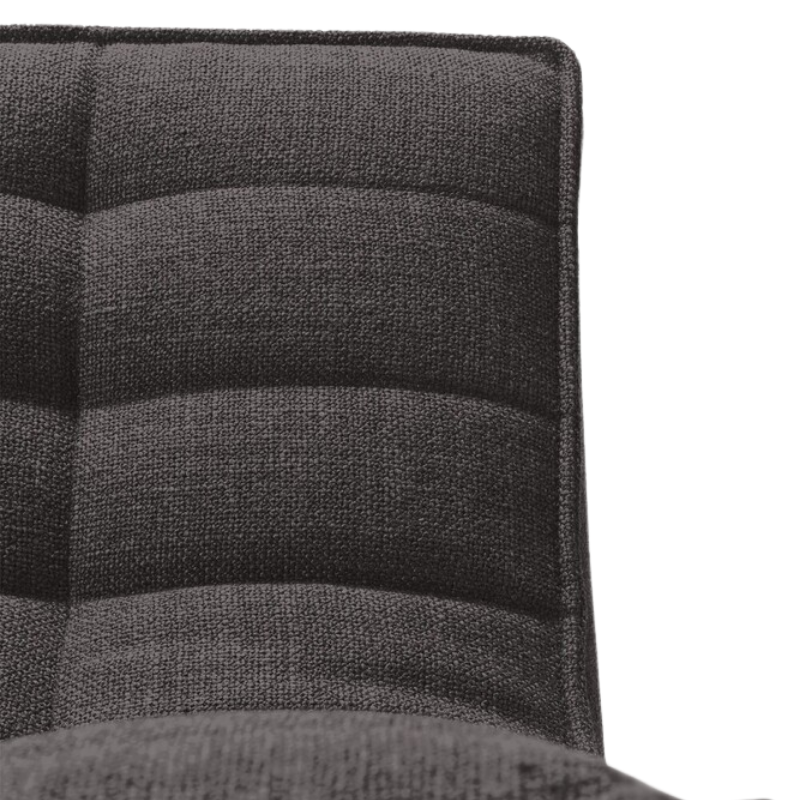 The N701 Two Seater Sofa from Ethnicraft with dark grey standard fabric backrest.