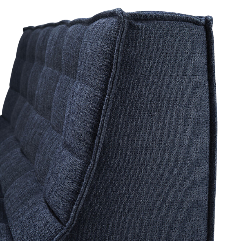 The N701 Two Seater Sofa from Ethnicraft with graphite eco fabric backrest.