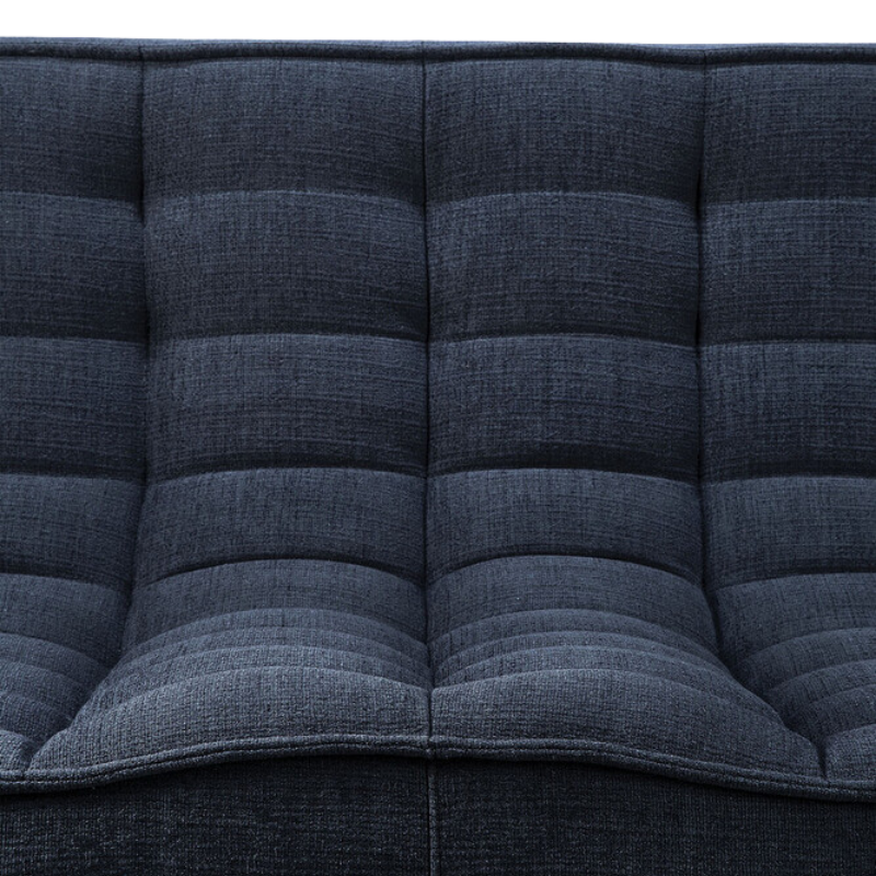 The N701 Two Seater Sofa from Ethnicraft with graphite eco fabric in detail.