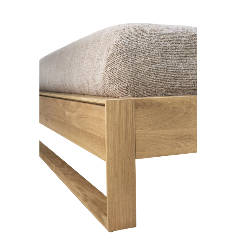 The Nordic II Bed from Ethnicraft in a close up shot of the base.