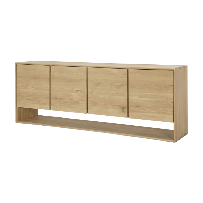 The Nordic Sideboard from Ethnicraft 83 inch size angled.