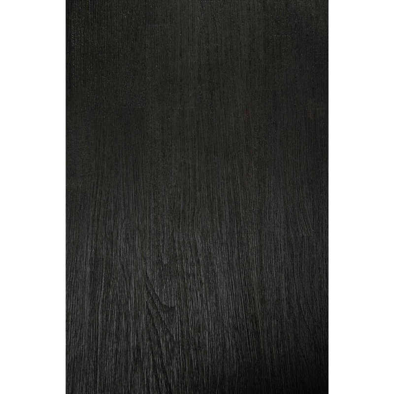 The Oblic Side Table from Ethnicraft in black teak wood swatch.