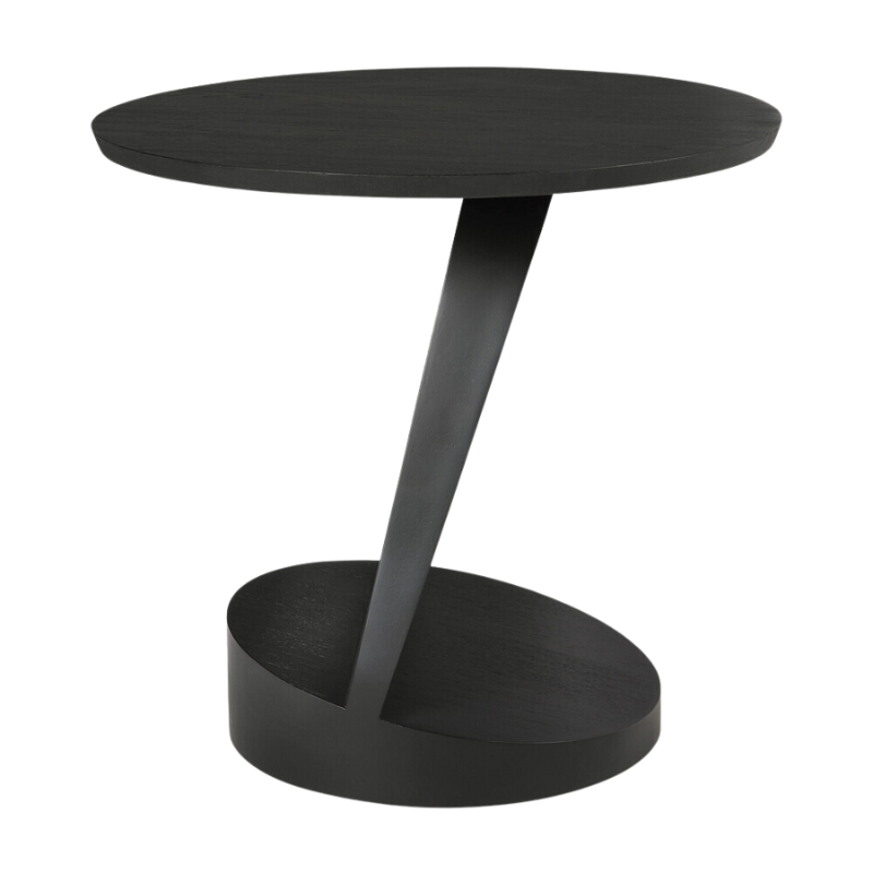 The Oblic Side Table from Ethnicraft in black teak.