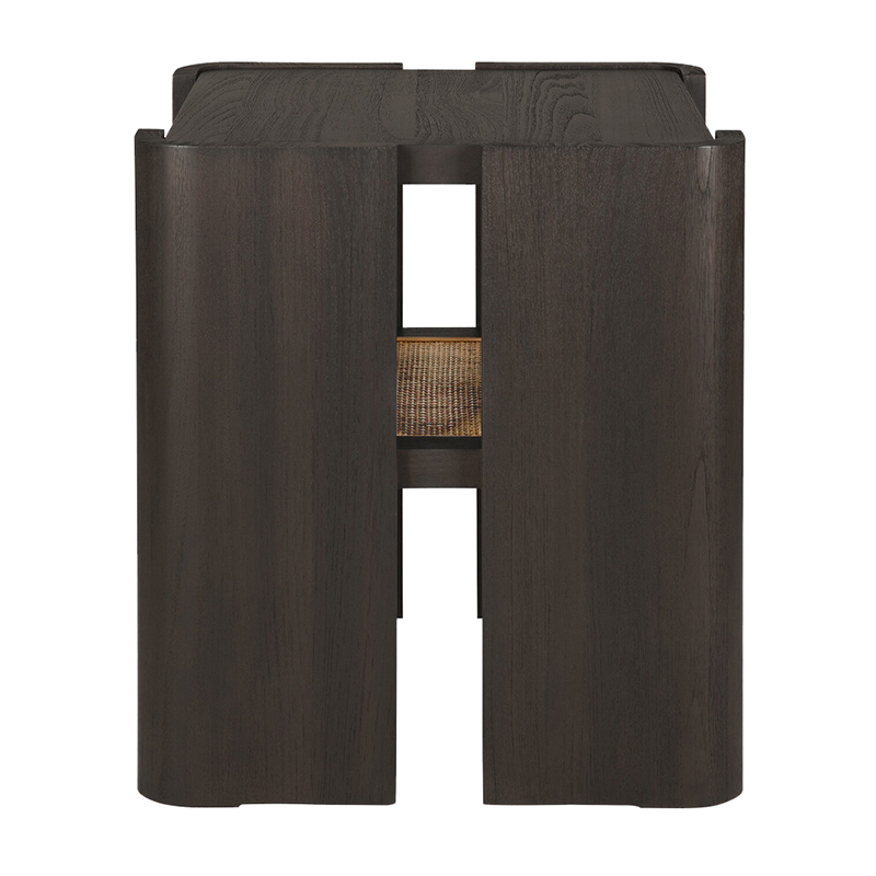 The Panel Side Table from Ethnicraft from the back.