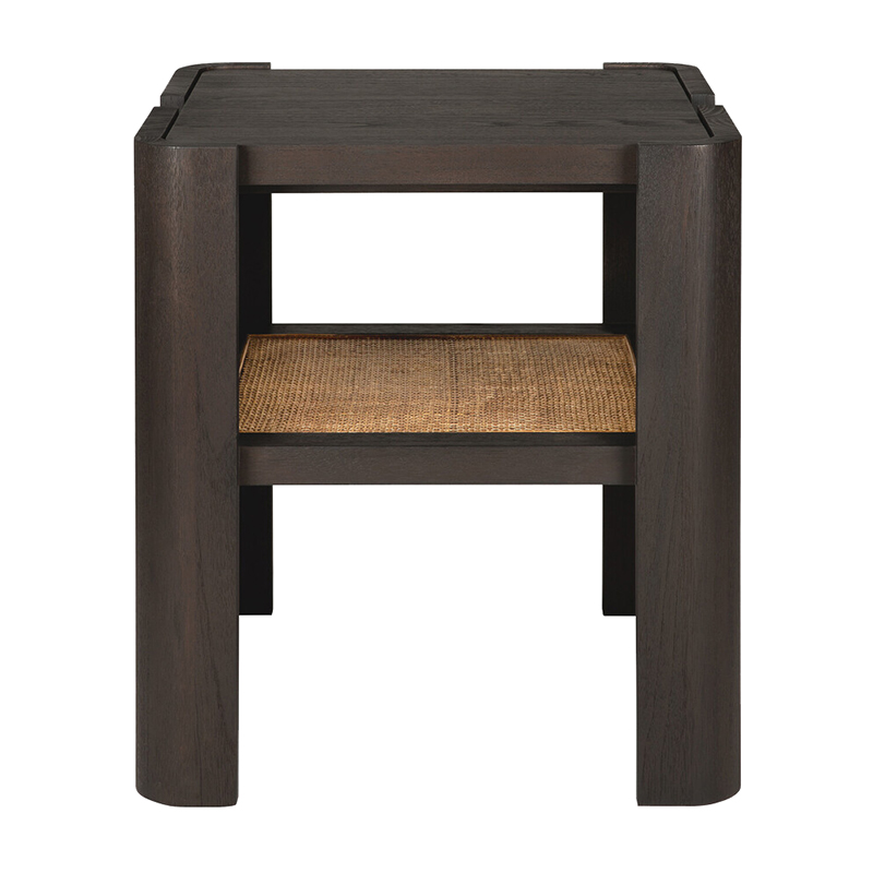 The Panel Side Table from Ethnicraft from the front.