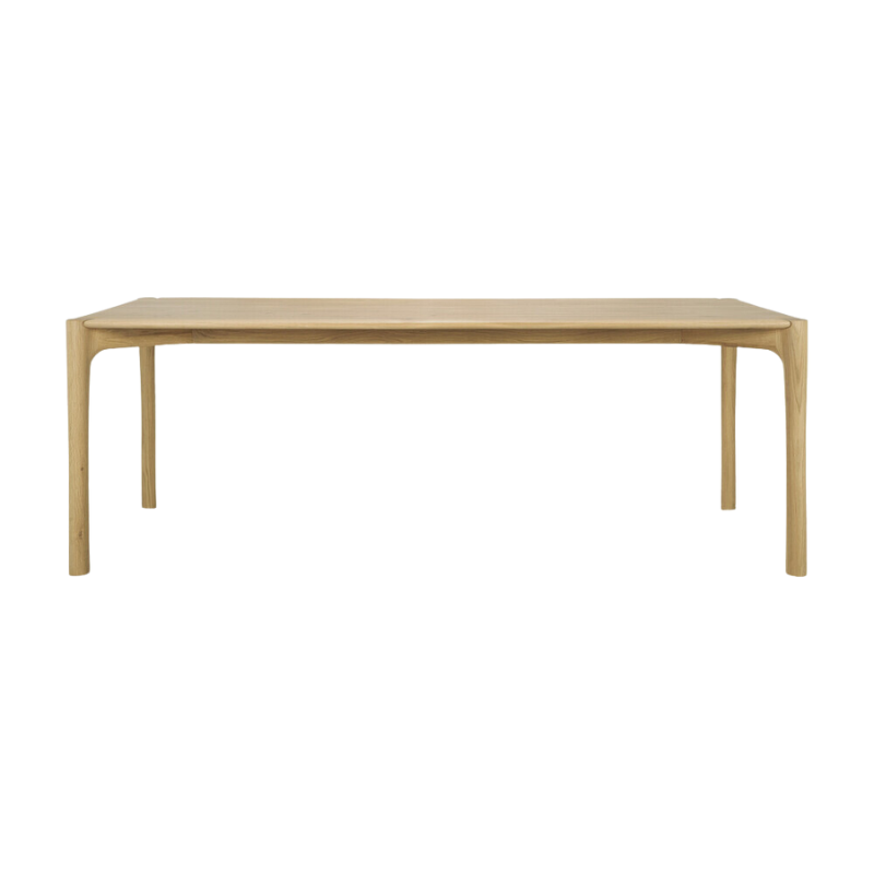 The PI collection honors nature’s design by keeping the strength, curves and lines, as nature intended. Interesting shapes are discovered in this sleek and stylish, polished imperfect, finish. Each PI item is finished by hand to ensure that the individual character of the wood is respected. The PI dining table offers a balanced place to gather and share memories with loved ones.